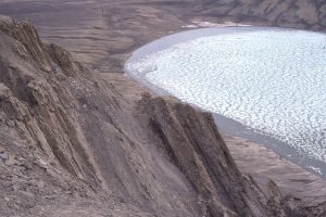 Coarsening upward mid-shelf - shoreface cycles at South Bay, Ellesmere Island (same location as image above). Small subaqueous dunes, ripples and HCS are common.