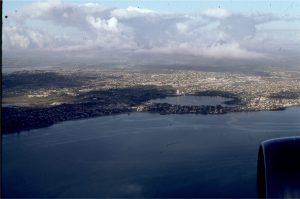 Lake Pupuke, an explosion crater now filled with a fresh water lake is more than 45,000 years old. 