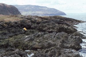 An uncluttered view of Hutton's unconformity at Lochranza (same location as the image above)