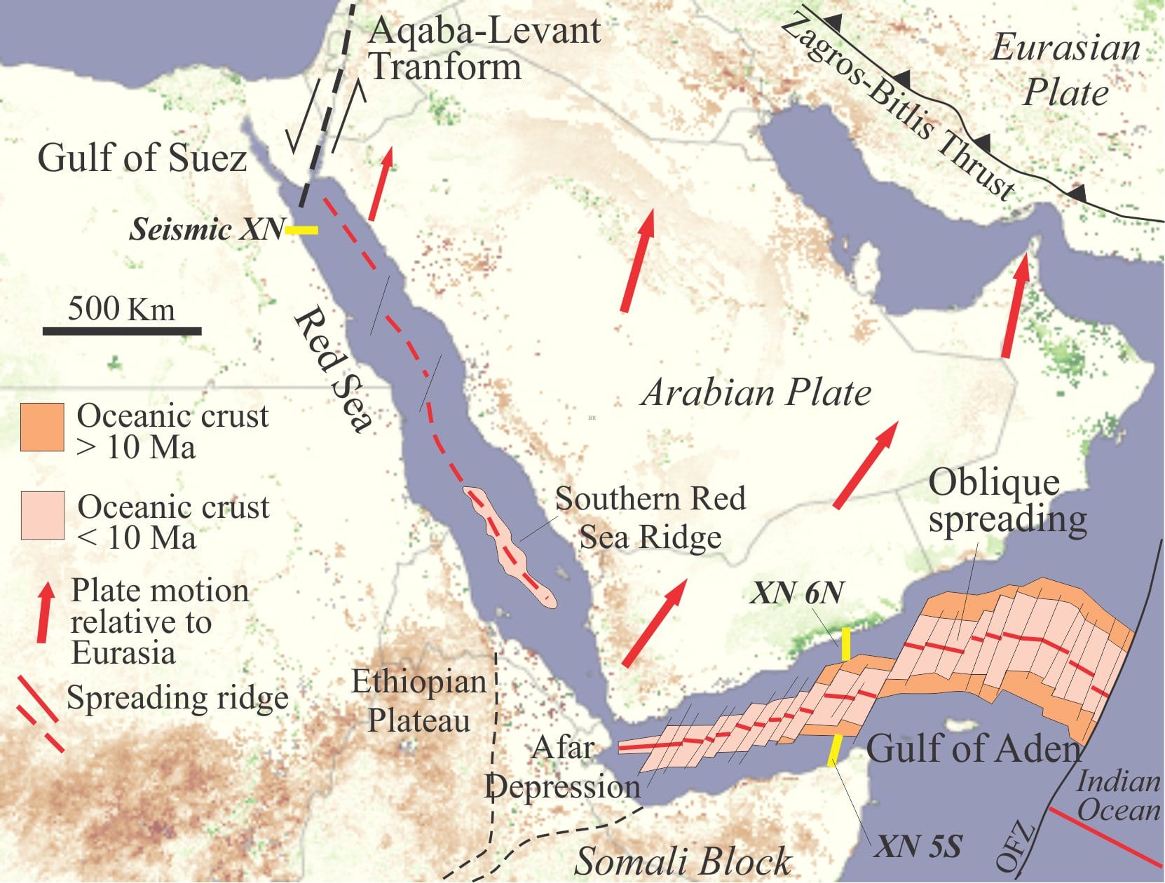 Sedimentary Basins Rift Red Sea 
